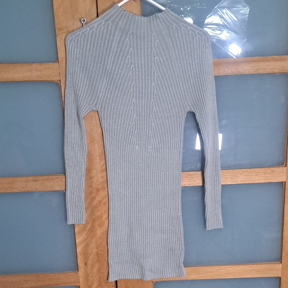 Charlotte Russe Gray Knit Dress Sz M/L